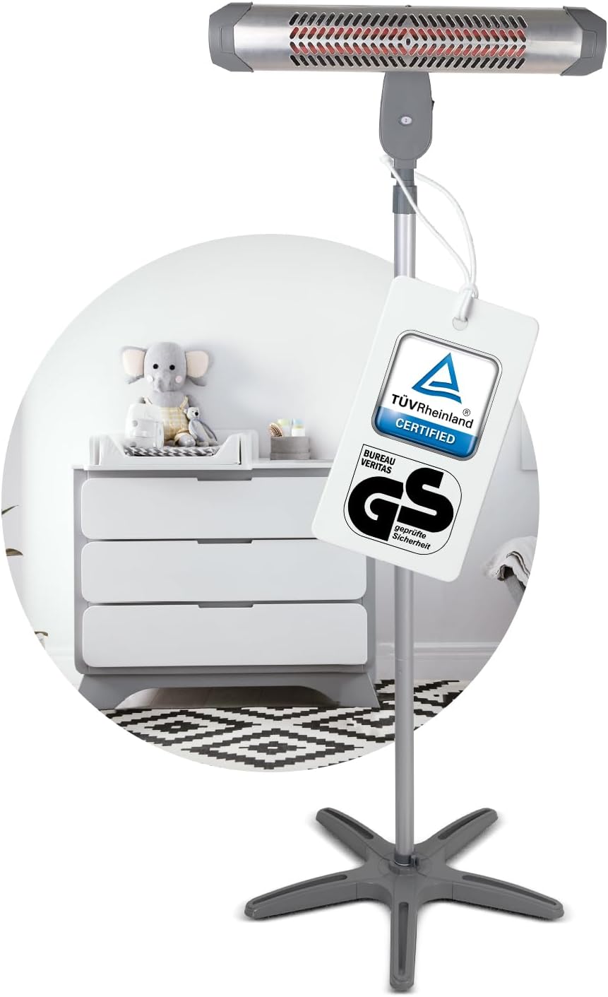 Babyruf BR-80 Heizstrahler mit Wandhalterung