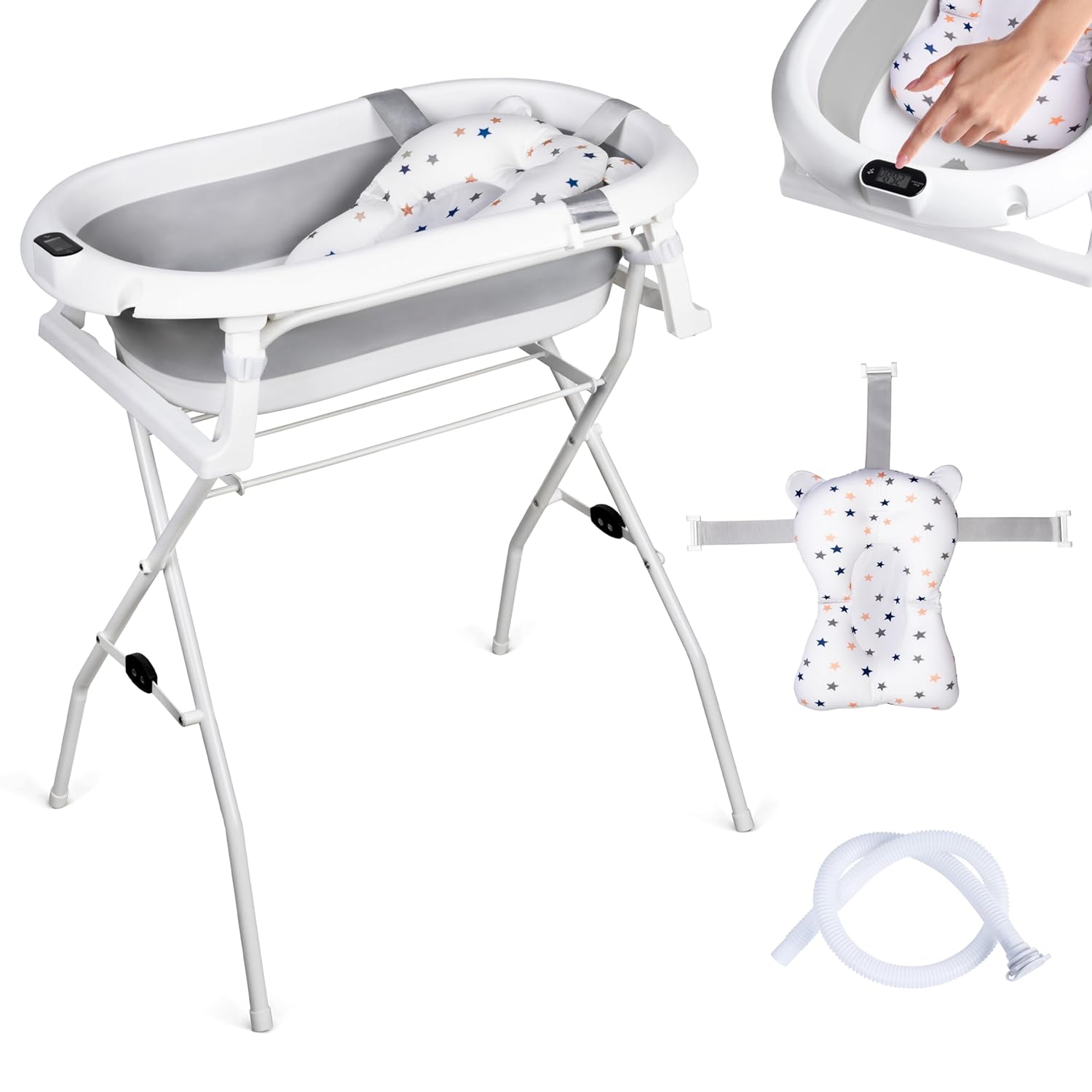 moovkee Babybadewanne mit Gestell 80cm